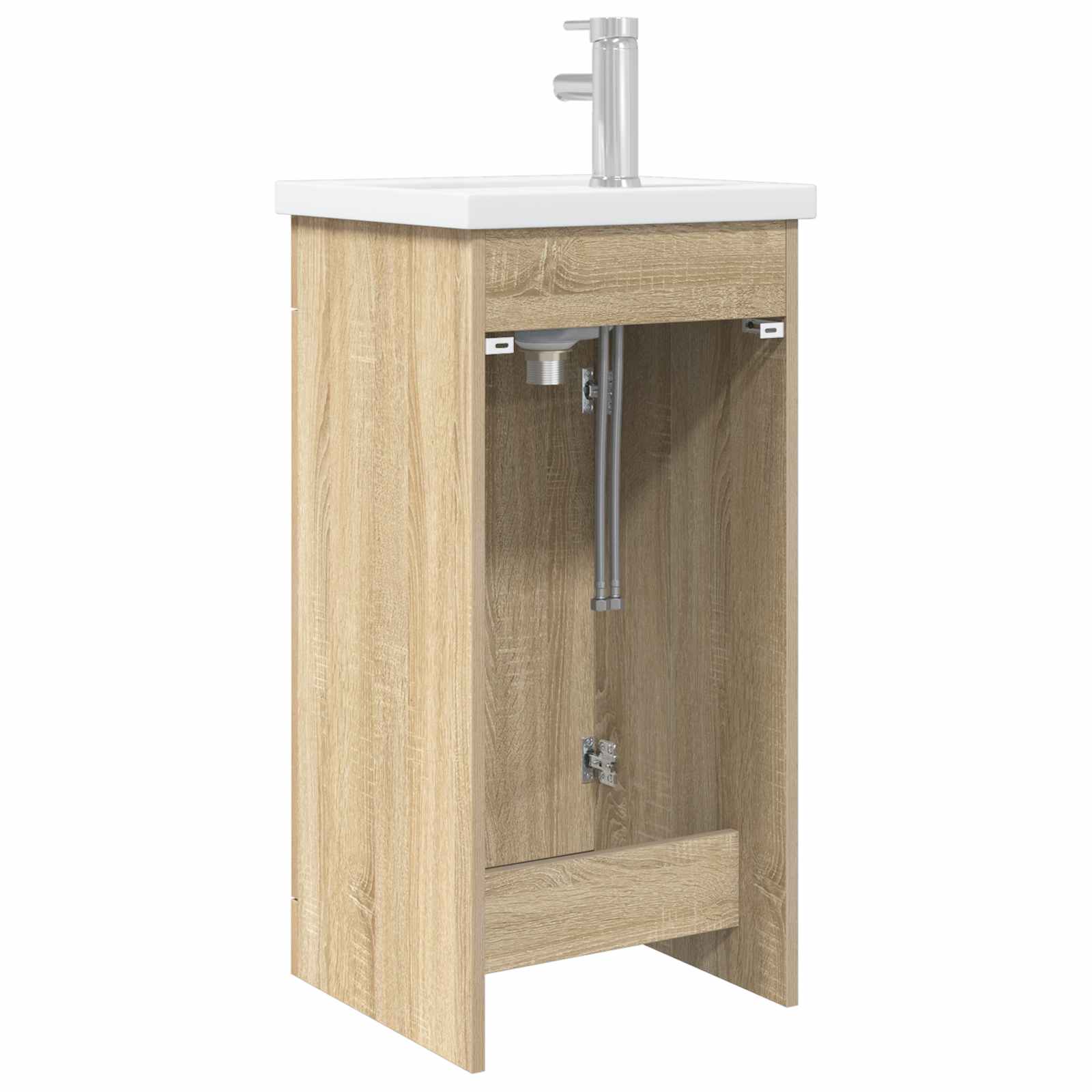 Badezimmerschrank mit Waschbecken Sonoma-Eiche