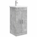 Badezimmerschrank mit Waschbecken Betongrau 42 x 40 x 84,5 cm