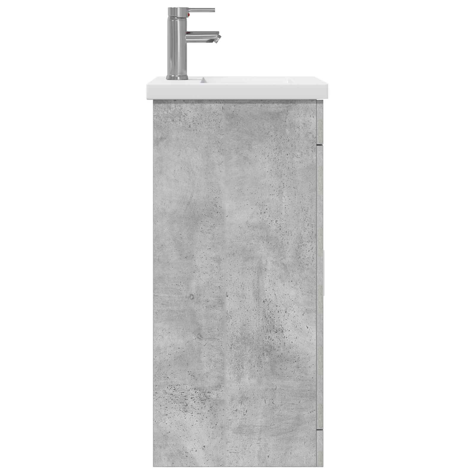 Badezimmerschrank mit Waschbecken Betongrau 42 x 40 x 84,5 cm
