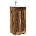 Badezimmerschrank mit Waschbecken Altholz 42 x 40 x 84,5 cm