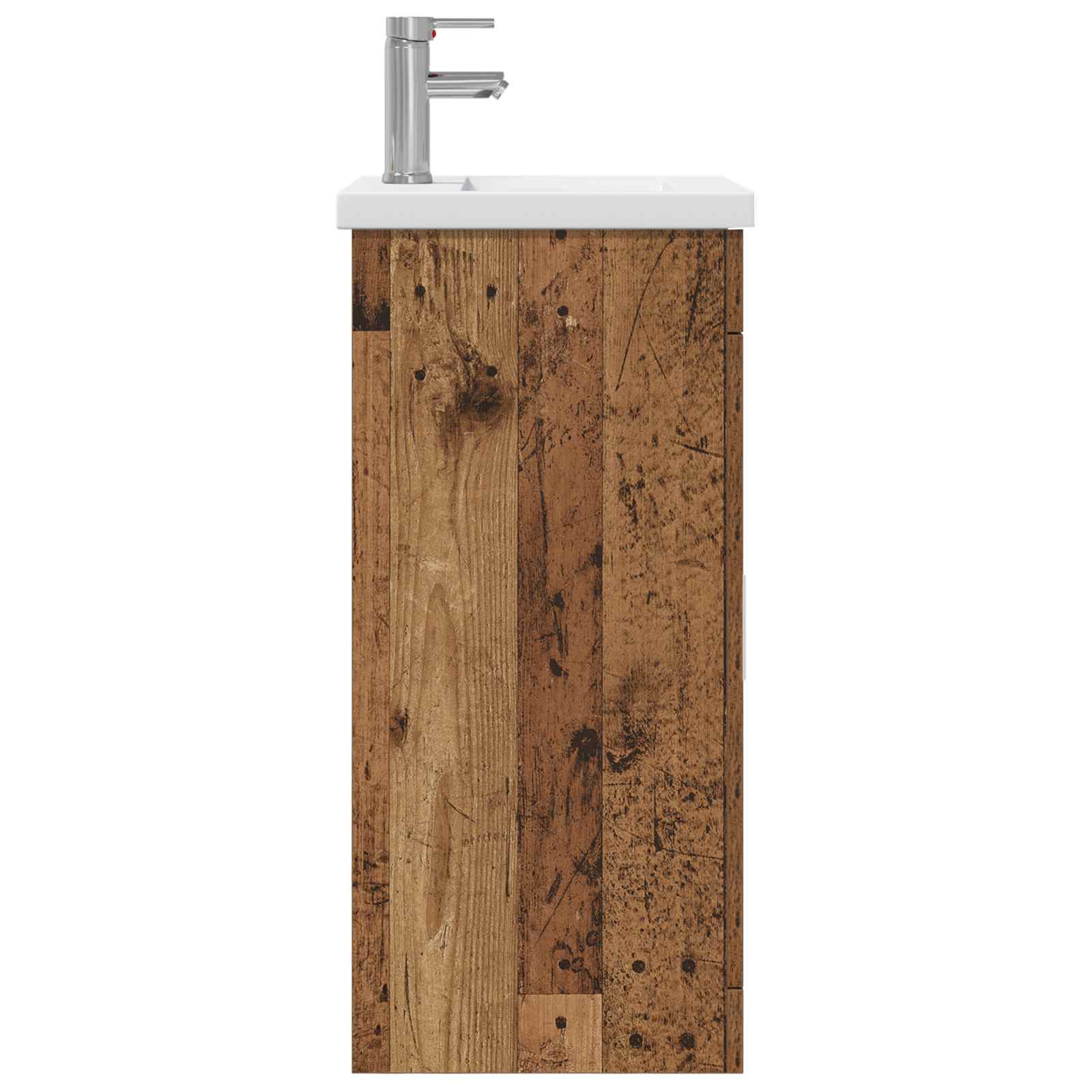 Badezimmerschrank mit Waschbecken Altholz 42 x 40 x 84,5 cm