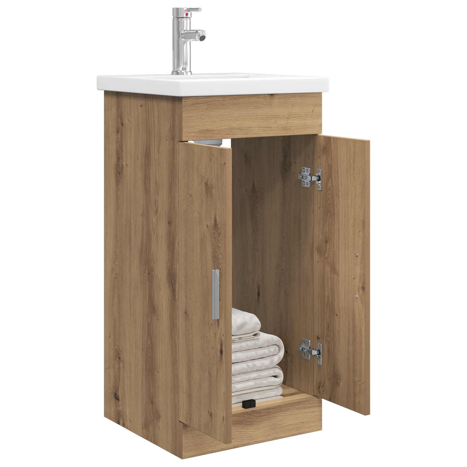 Badezimmerschrank mit Waschbecken Artisan-Eiche