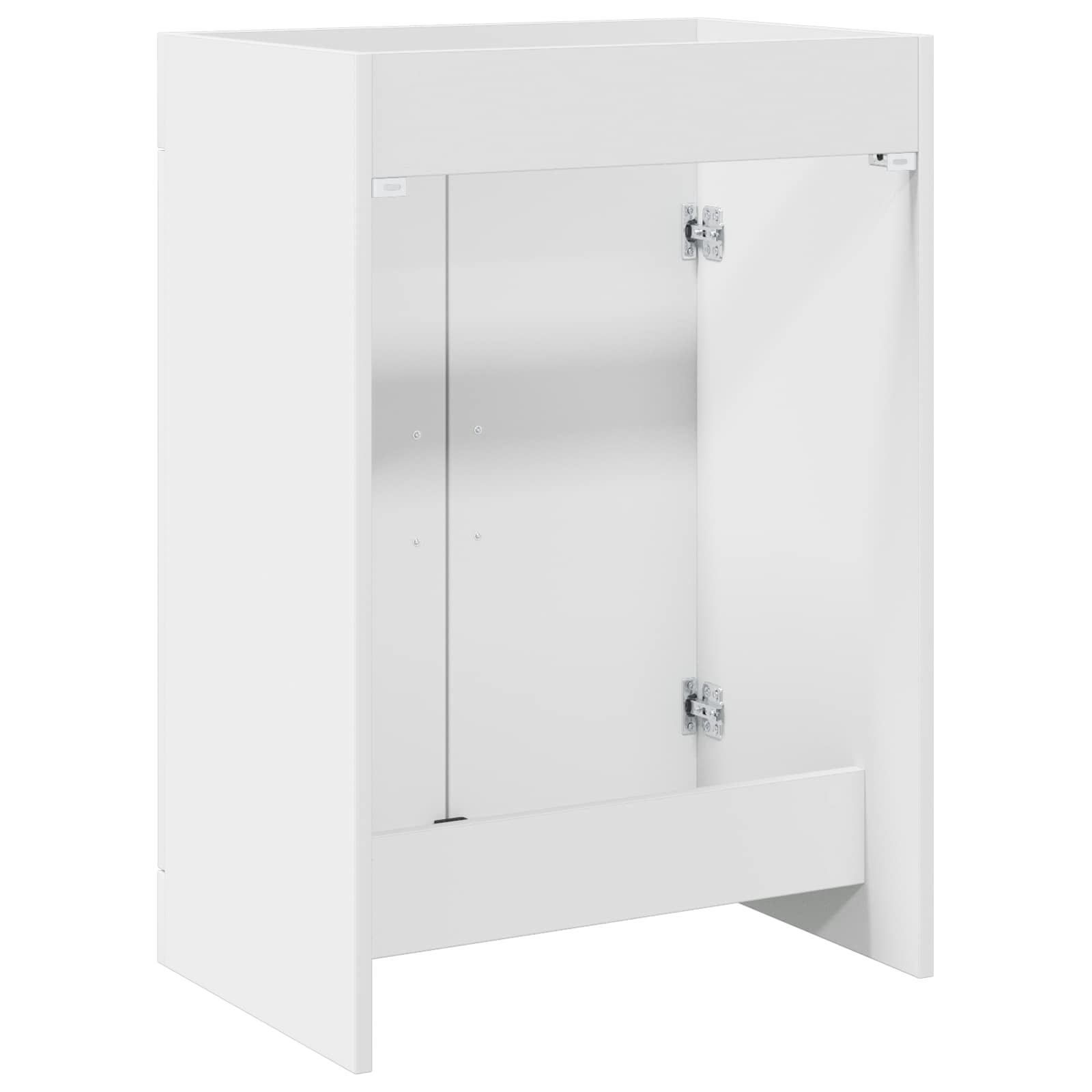 Badunterschrank Weiß 56 x 37,5 x 81 cm Holzwerkstoff