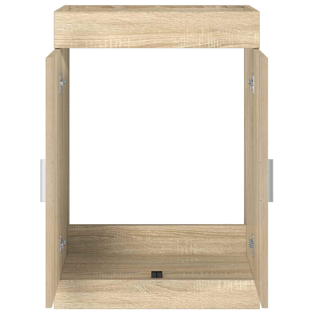 Badunterschrank Sonoma-Eiche 56 x 37,5 x 81 cm Holzwerkstoff