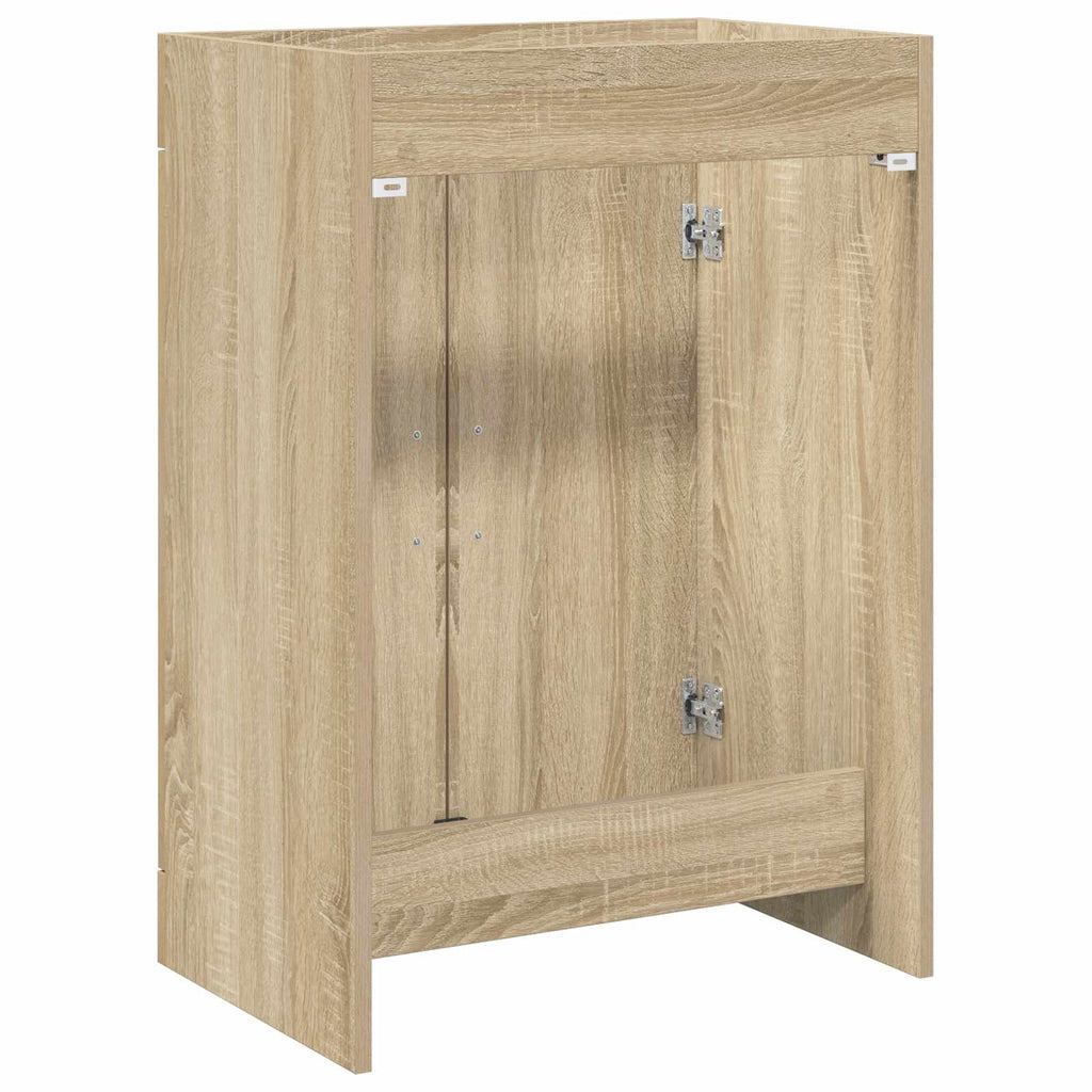 Badunterschrank Sonoma-Eiche 56 x 37,5 x 81 cm Holzwerkstoff