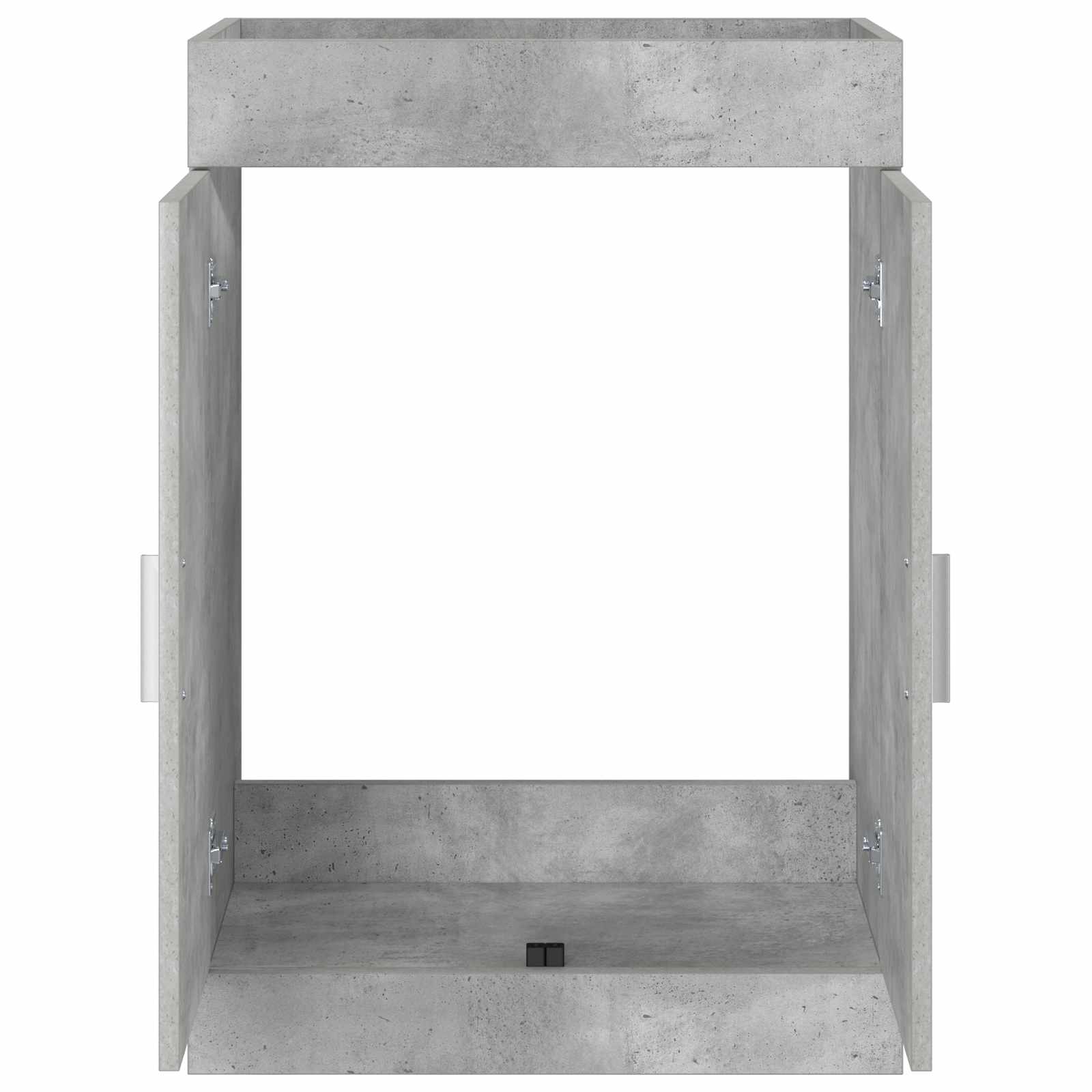 Badunterschrank Betongrau 56 x 37,5 x 81 cm Holzwerkstoff