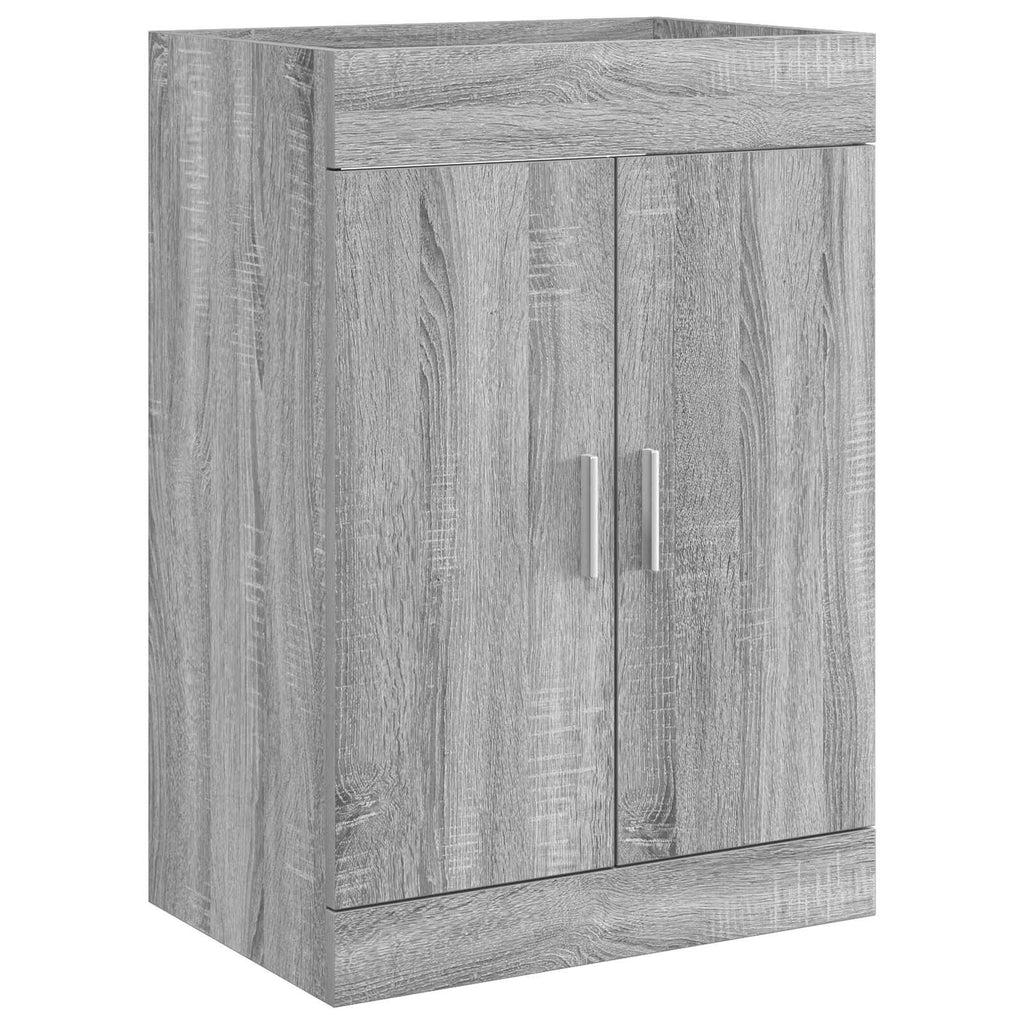 Badunterschrank Grau Sonoma 56 x 37,5 x 81 cm Holzwerkstoff