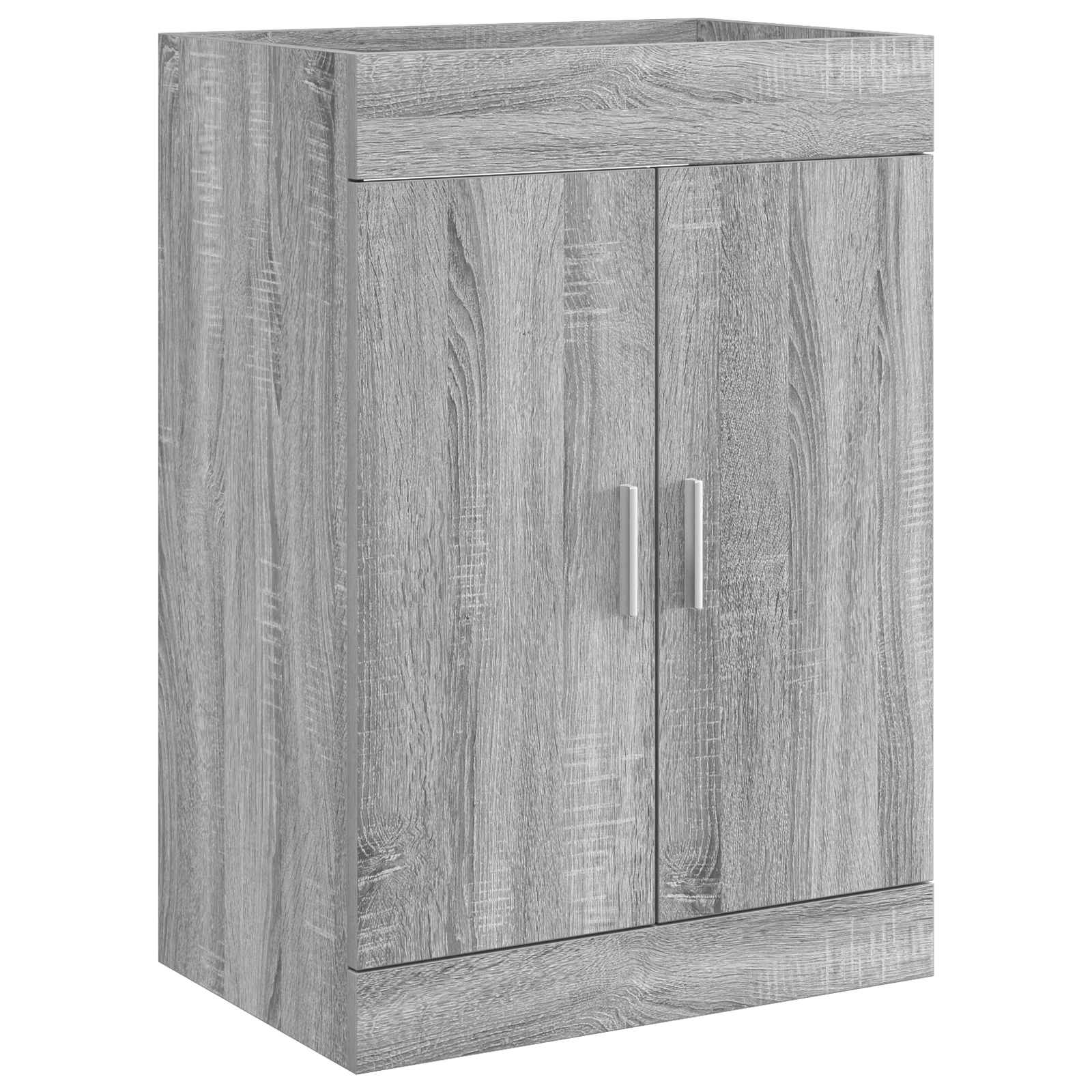 Badunterschrank Grau Sonoma 56 x 37,5 x 81 cm Holzwerkstoff