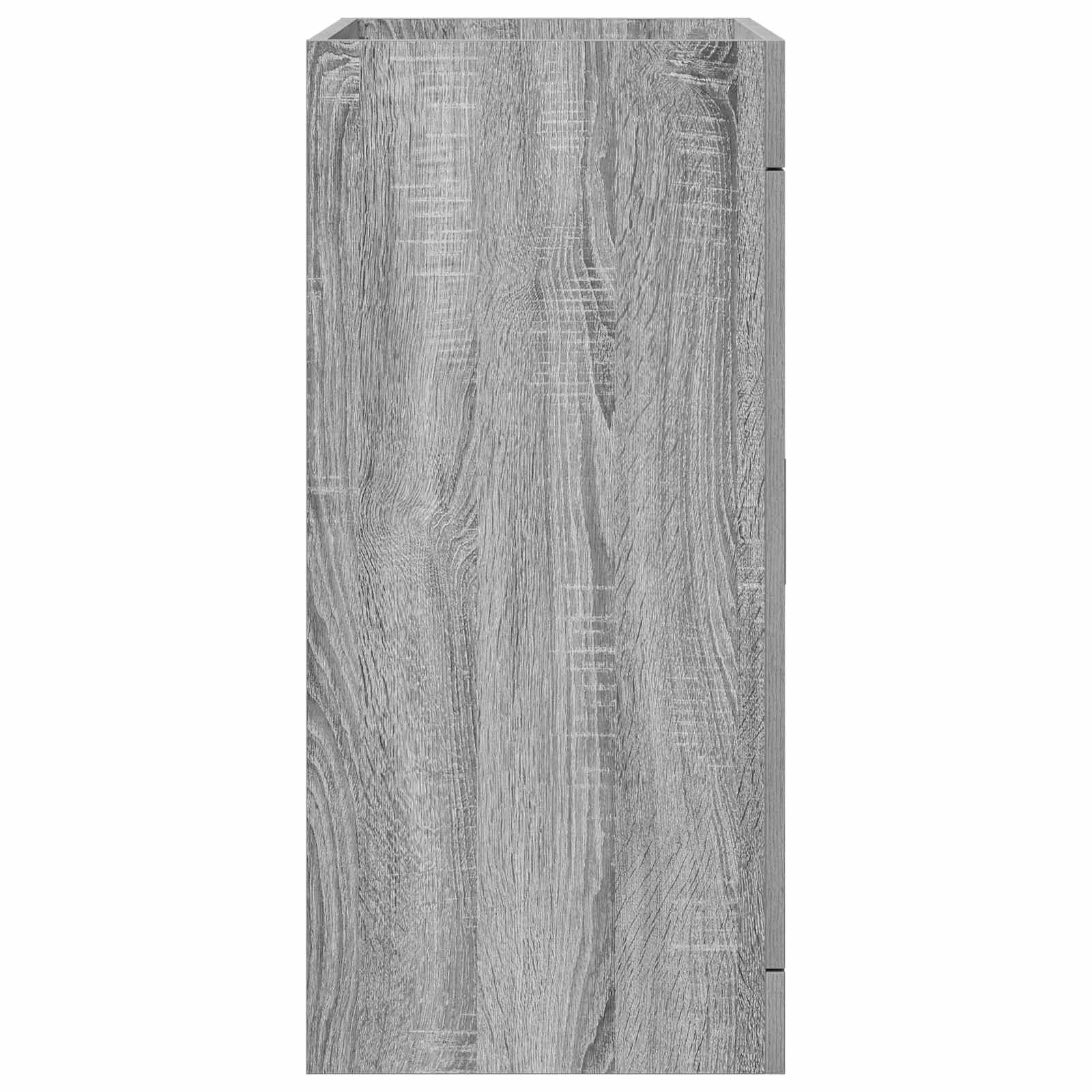Badunterschrank Grau Sonoma 56 x 37,5 x 81 cm Holzwerkstoff