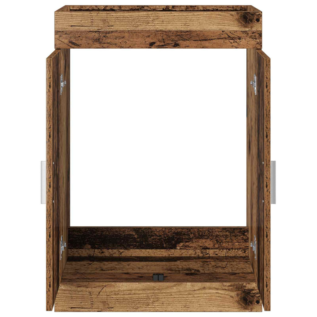 Badunterschrank Altholz 56 x 37,5 x 81 cm Holzwerkstoff