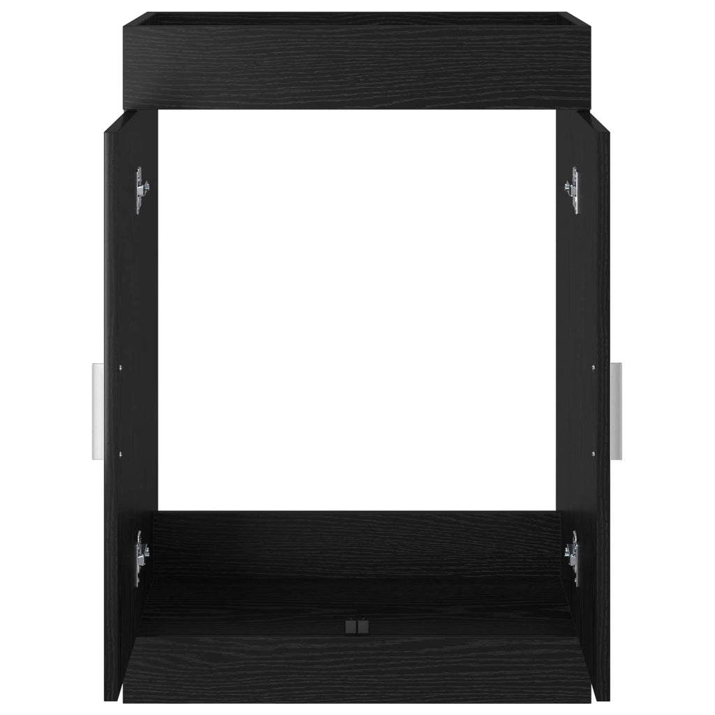 Badunterschrank Schwarze Eiche 78,5 x 37,5 x 81 cm