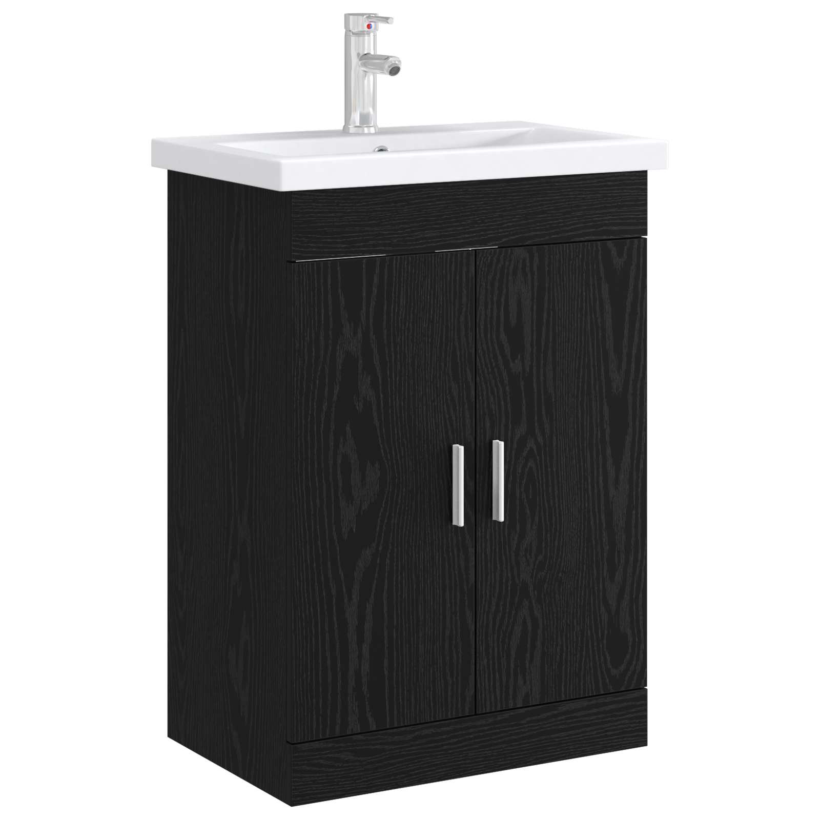 Badunterschrank Schwarze Eiche 78,5 x 37,5 x 81 cm