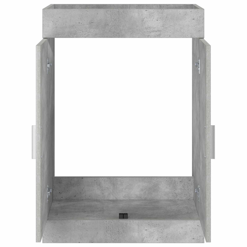 Badunterschrank Betongrau 78,5 x 37,5 x 81 cm Holzwerkstoff