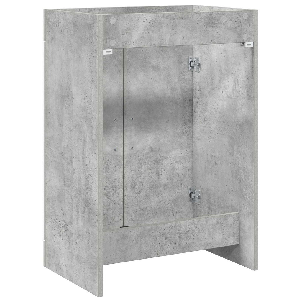 Badunterschrank Betongrau 78,5 x 37,5 x 81 cm Holzwerkstoff