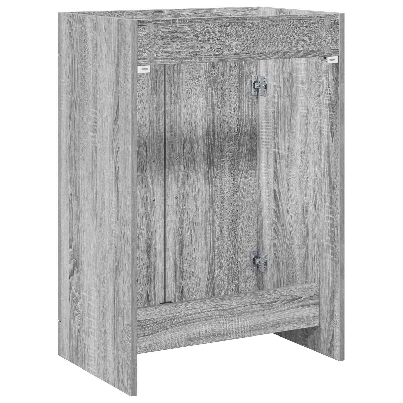 Badunterschrank Grau Sonoma 78,5 x 37,5 x 81 cm Holzwerkstoff