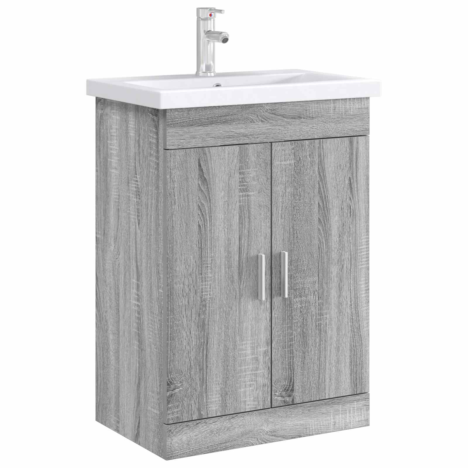 Badunterschrank Grau Sonoma 78,5 x 37,5 x 81 cm Holzwerkstoff