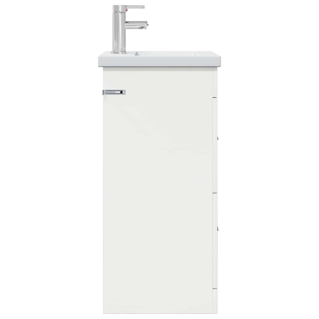 Badezimmerschrank mit Waschbecken Weiß 42 x 40 x 84,5 cm