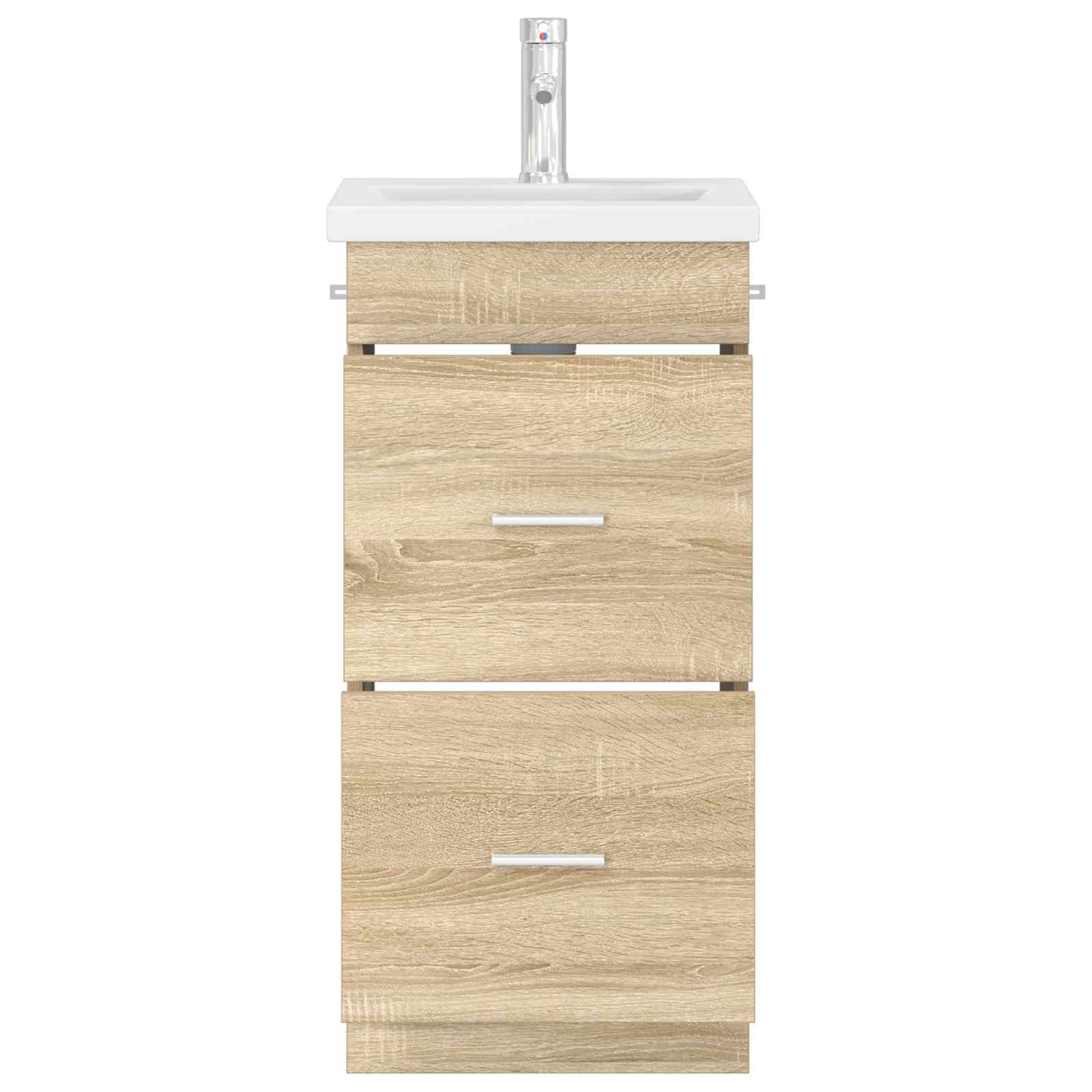 Badezimmerschrank mit Waschbecken Sonoma-Eiche