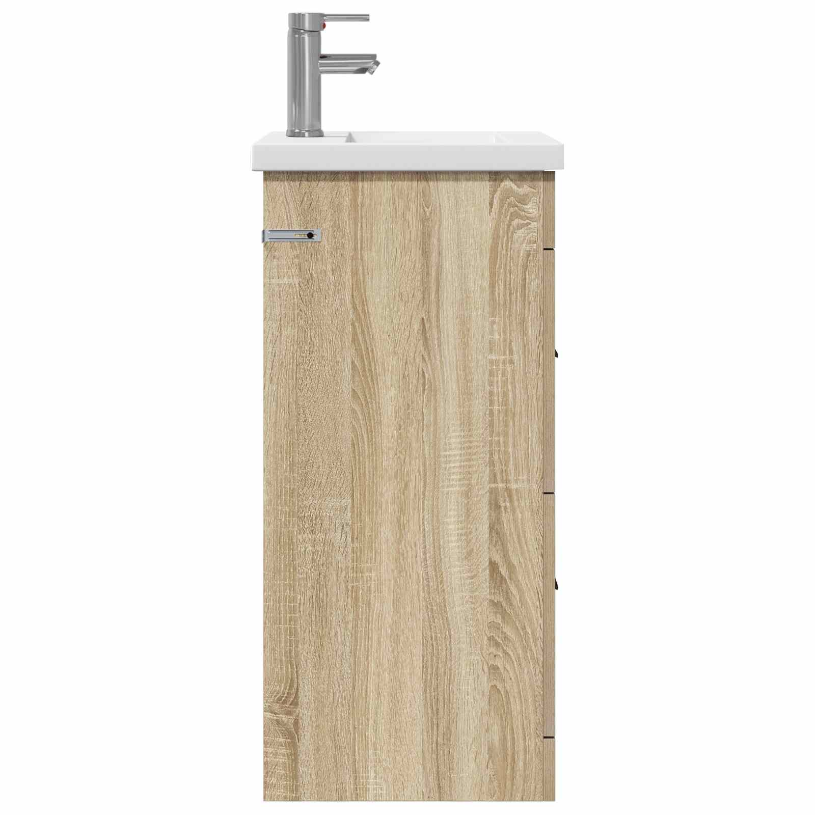 Badezimmerschrank mit Waschbecken Sonoma-Eiche