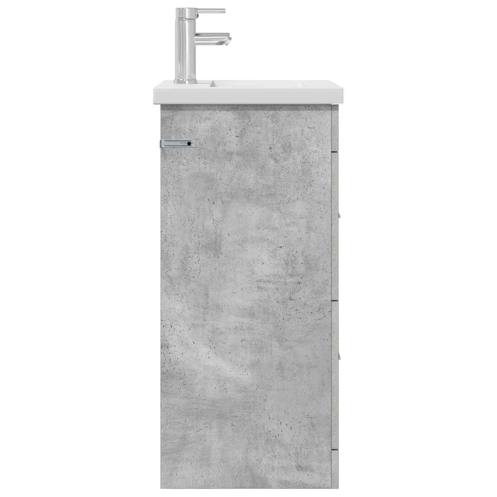 Badezimmerschrank mit Waschbecken Betongrau 42 x 40 x 84,5 cm