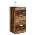Badezimmerschrank mit Waschbecken Altholz 42 x 40 x 84,5 cm