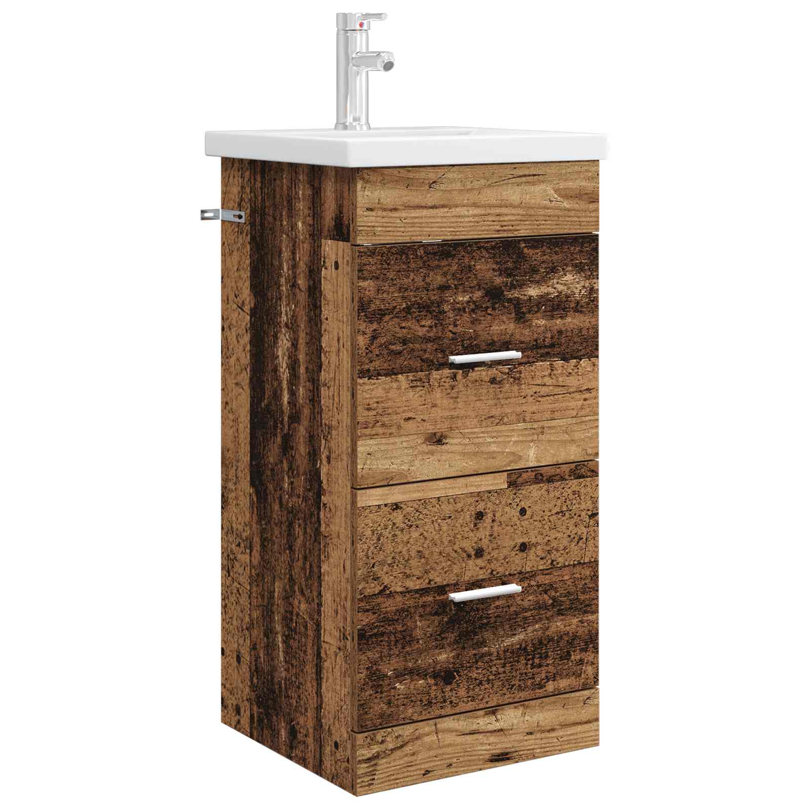 Badezimmerschrank mit Waschbecken Altholz 42 x 40 x 84,5 cm
