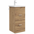 Badezimmerschrank mit Waschbecken Artisan-Eiche