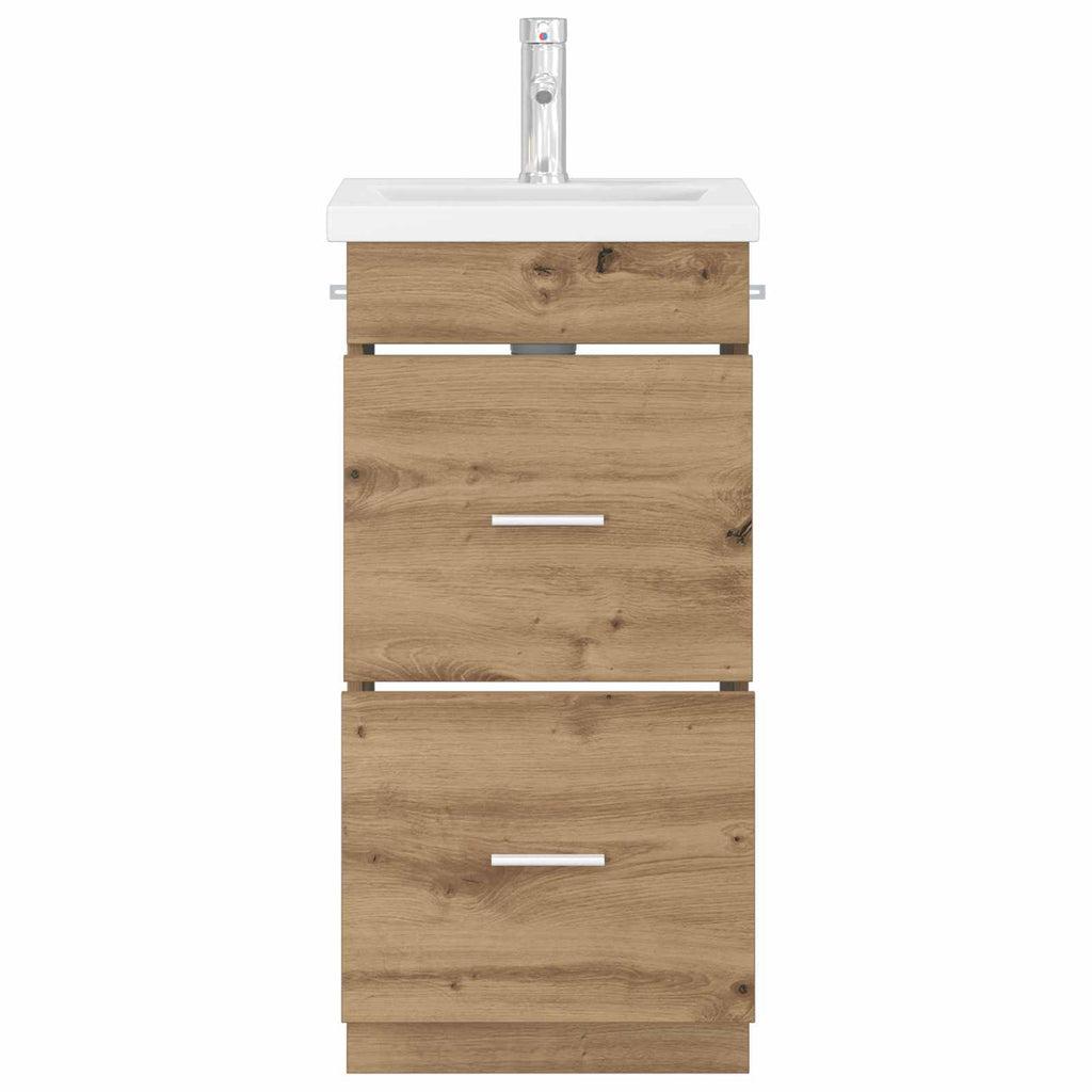 Badezimmerschrank mit Waschbecken Artisan-Eiche