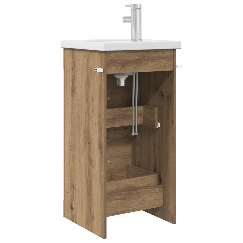 Badezimmerschrank mit Waschbecken Artisan-Eiche