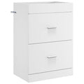Badunterschrank Weiß 56 x 37,5 x 81 cm Holzwerkstoff