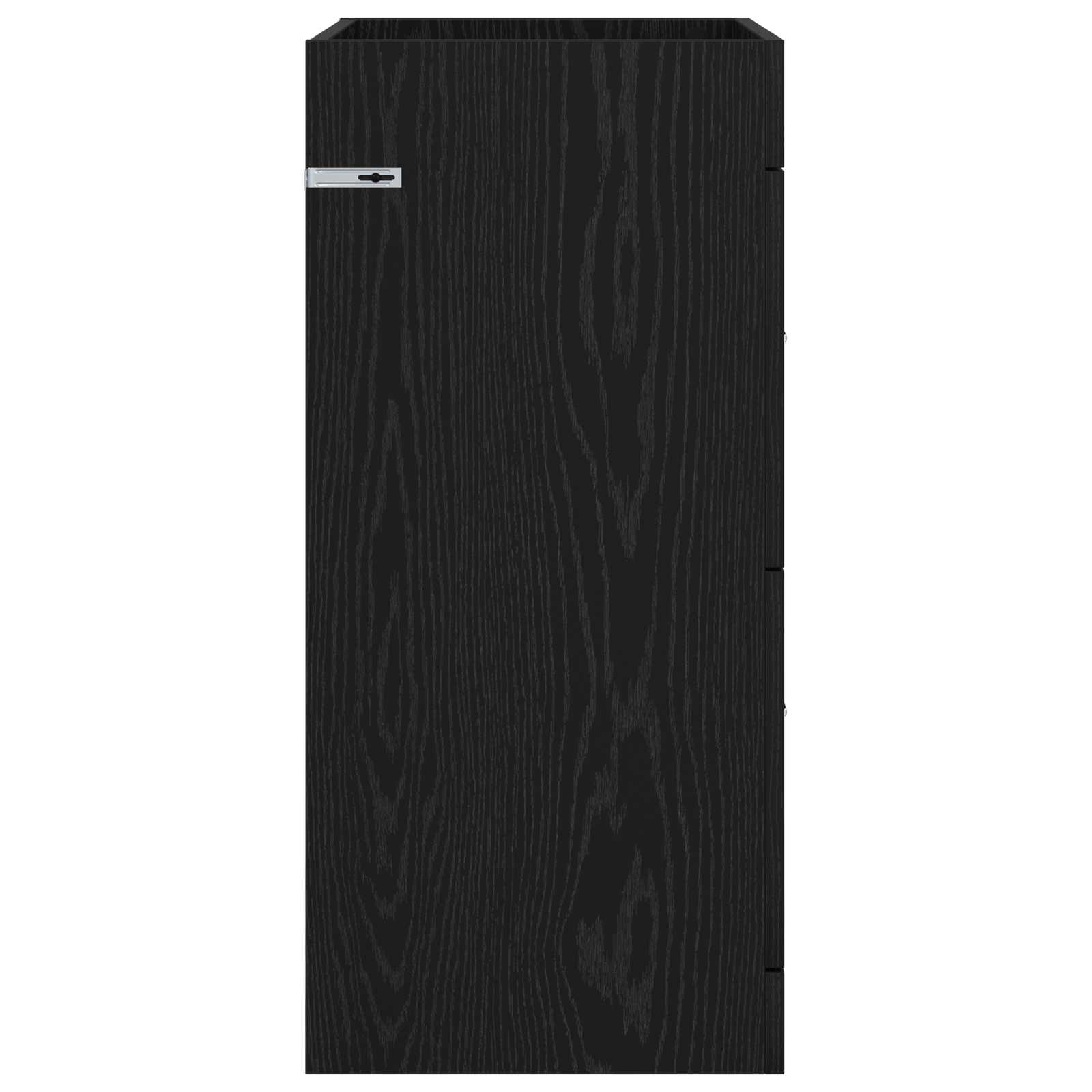 Badunterschrank Schwarze Eiche 56 x 37,5 x 81 cm Holzwerkstoff