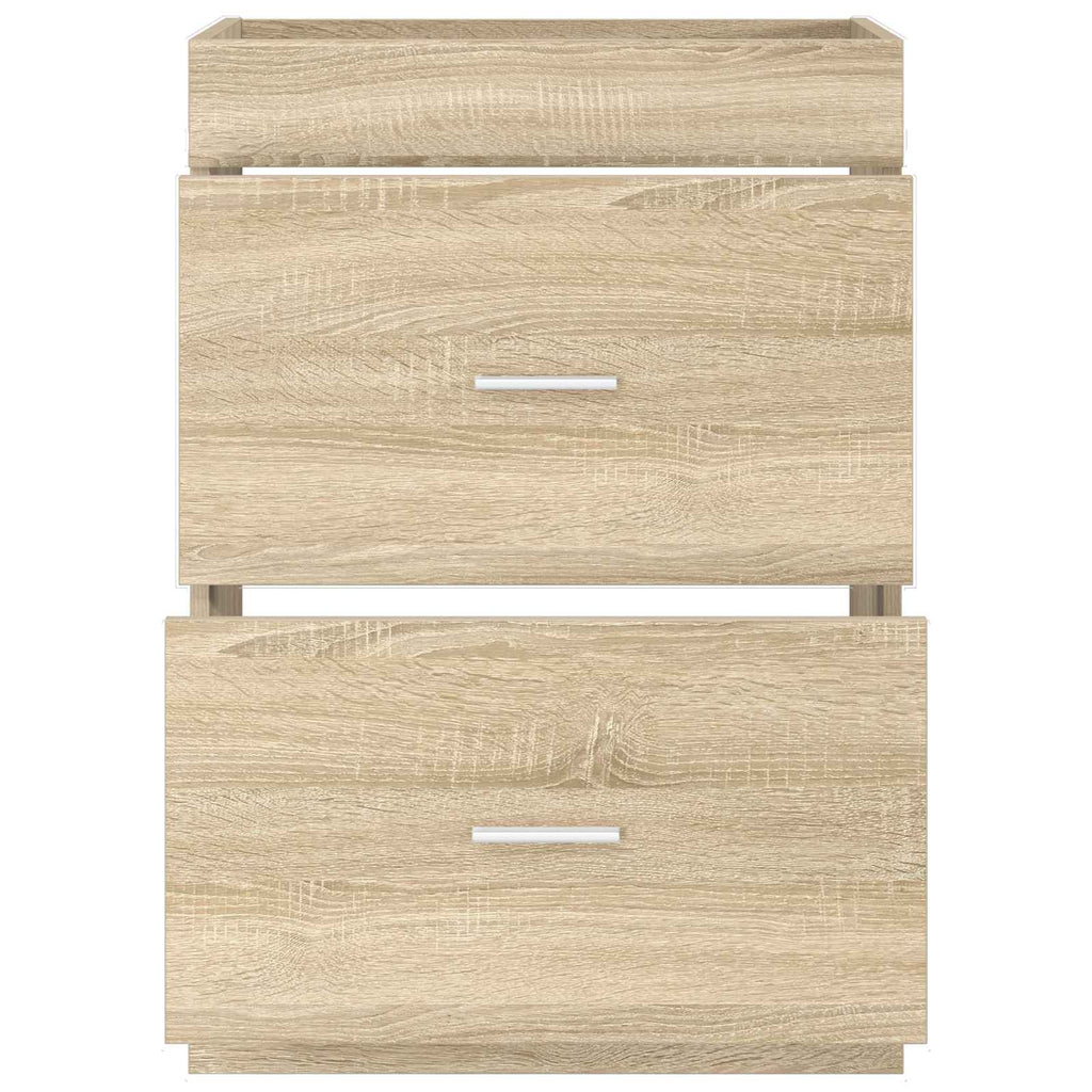 Badunterschrank Sonoma-Eiche 56 x 37,5 x 81 cm Holzwerkstoff