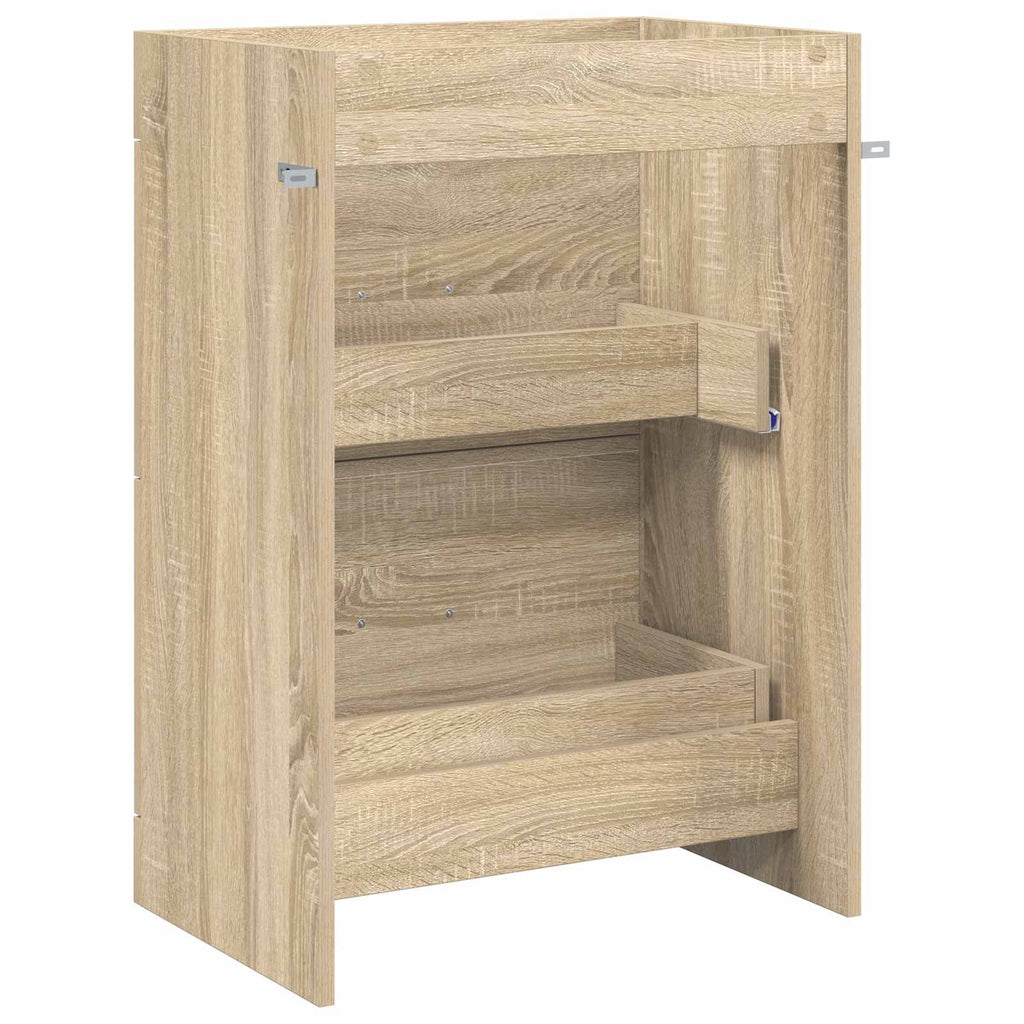 Badunterschrank Sonoma-Eiche 56 x 37,5 x 81 cm Holzwerkstoff