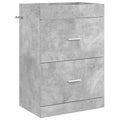 Badunterschrank Betongrau 56 x 37,5 x 81 cm Holzwerkstoff