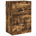Badunterschrank Geräucherte Eiche 56 x 37,5 x 81 cm