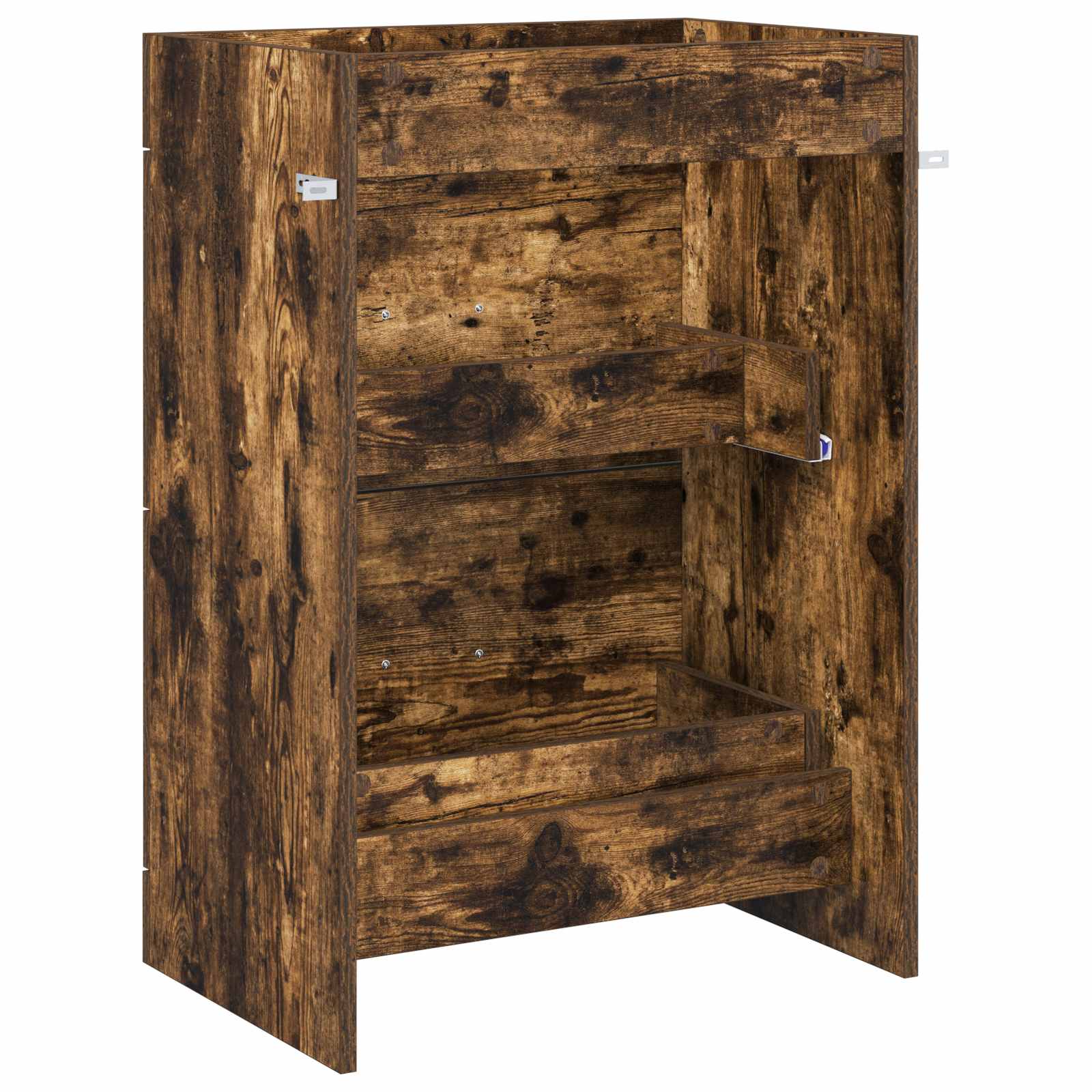 Badunterschrank Geräucherte Eiche 56 x 37,5 x 81 cm