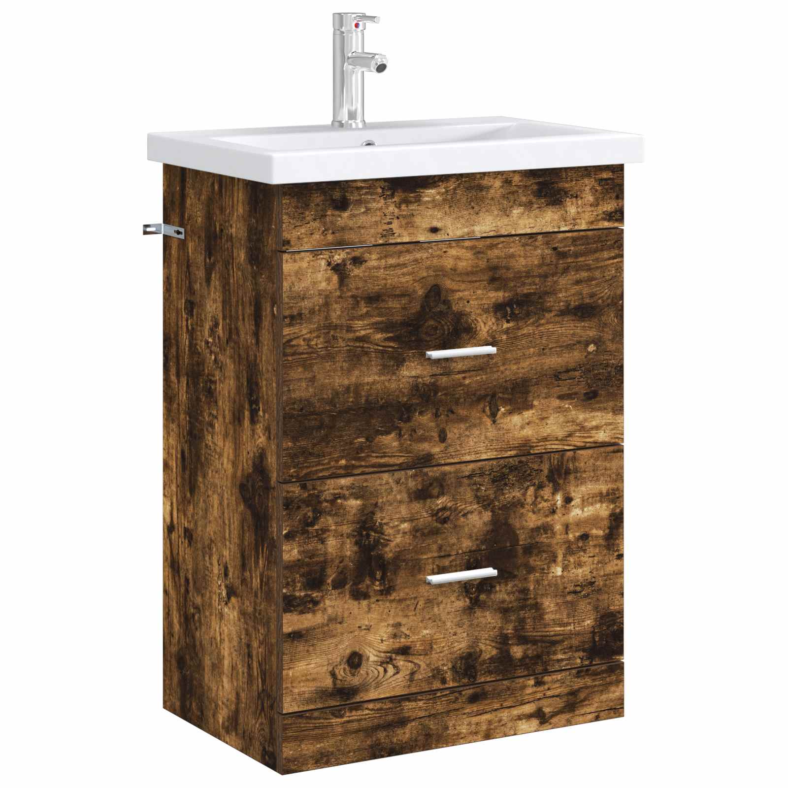 Badunterschrank Geräucherte Eiche 56 x 37,5 x 81 cm