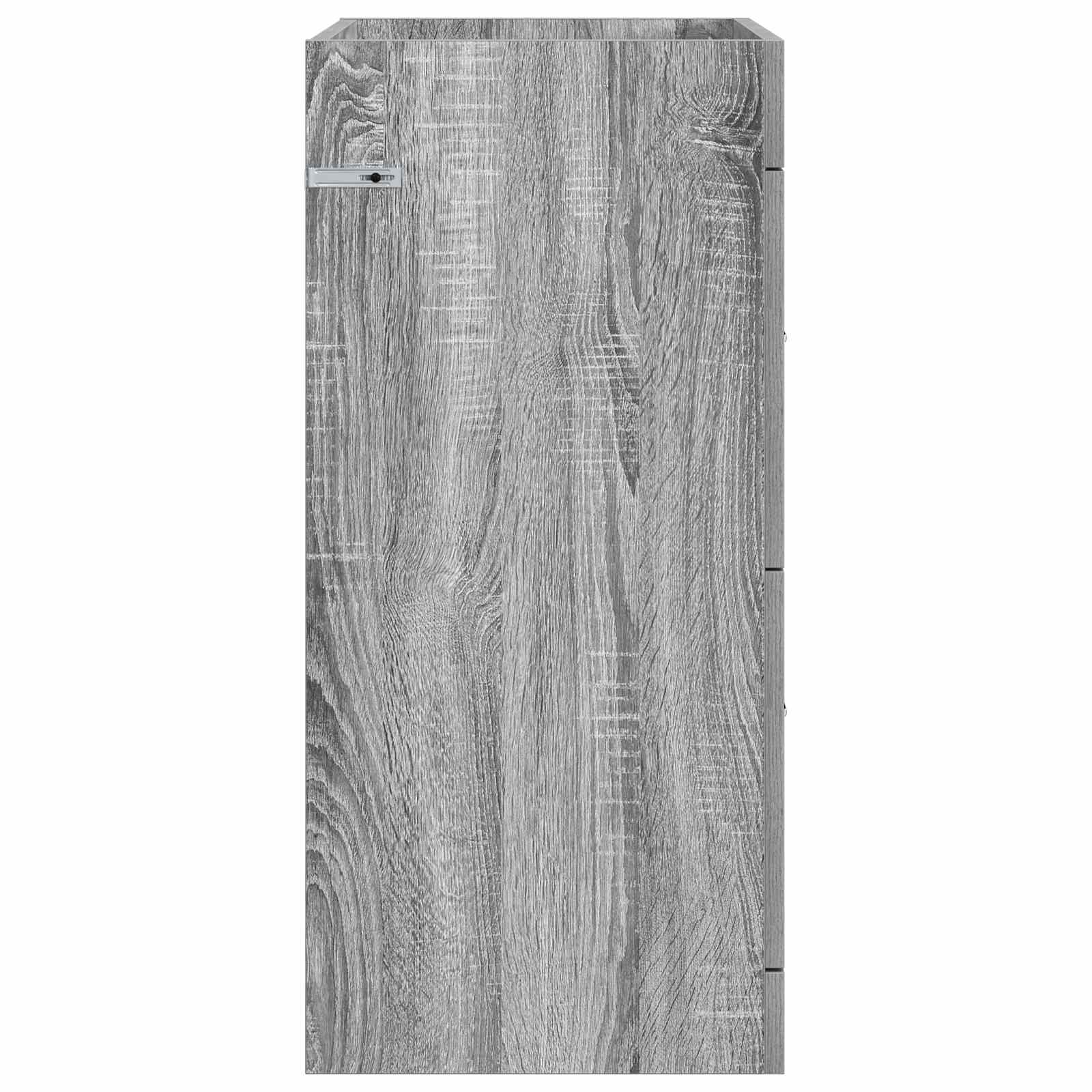 Badunterschrank Grau Sonoma 56 x 37,5 x 81 cm Holzwerkstoff