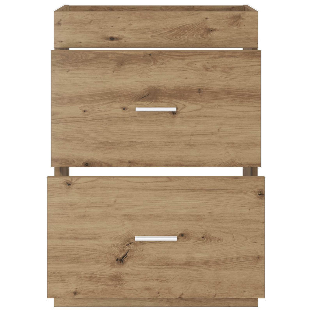 Badunterschrank Artisan-Eiche 56 x 37,5 x 81 cm Holzwerkstoff