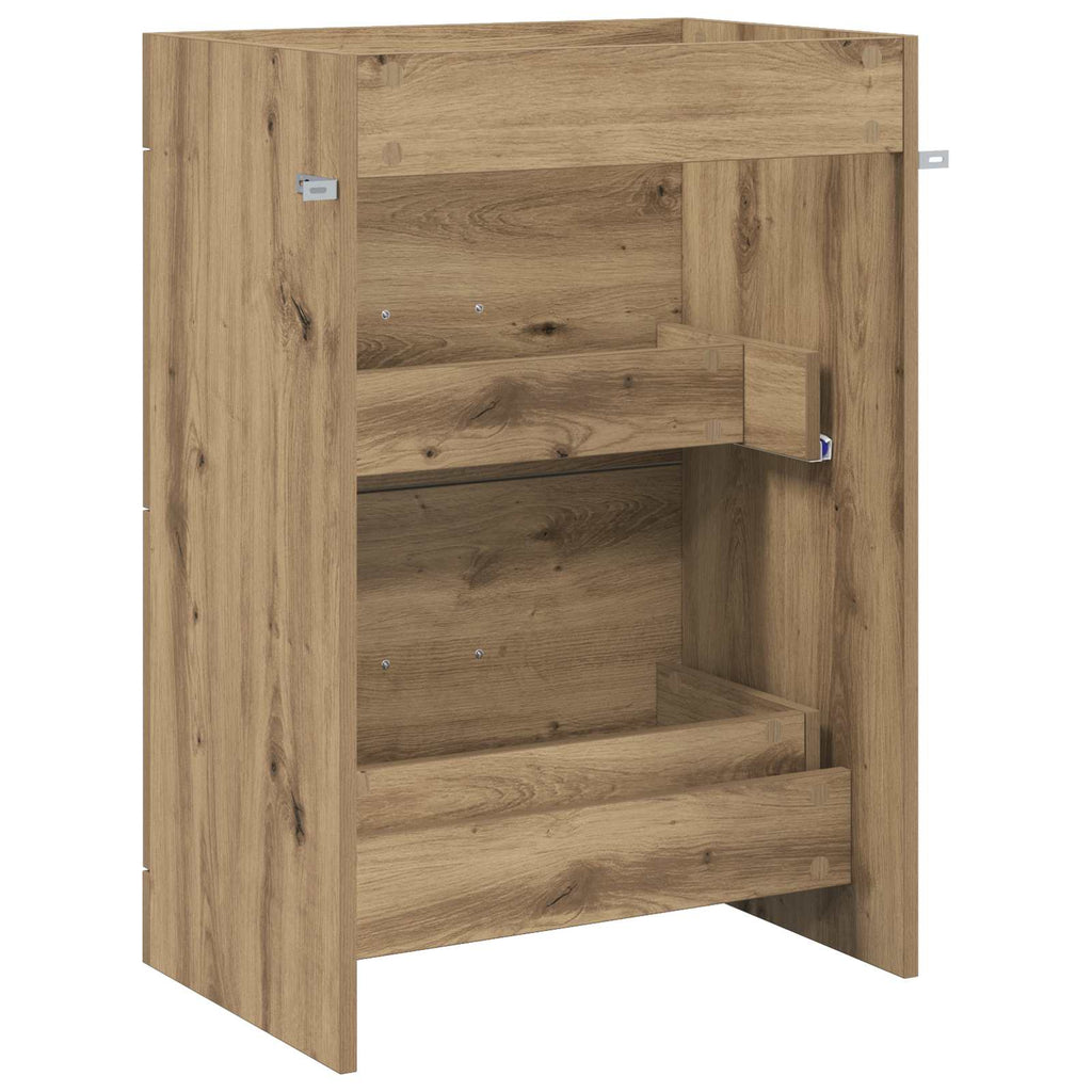 Badunterschrank Artisan-Eiche 56 x 37,5 x 81 cm Holzwerkstoff