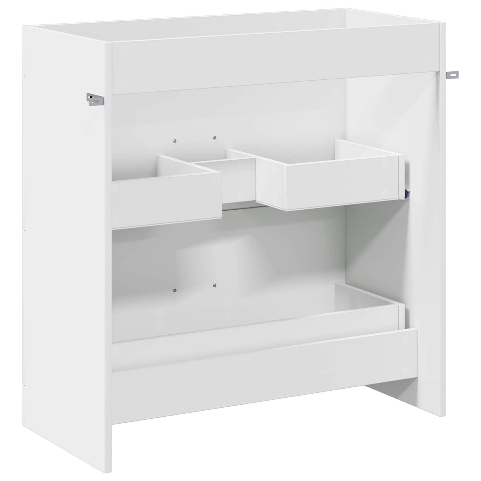Badunterschrank Weiß 78,5 x 37,5 x 81 cm Holzwerkstoff