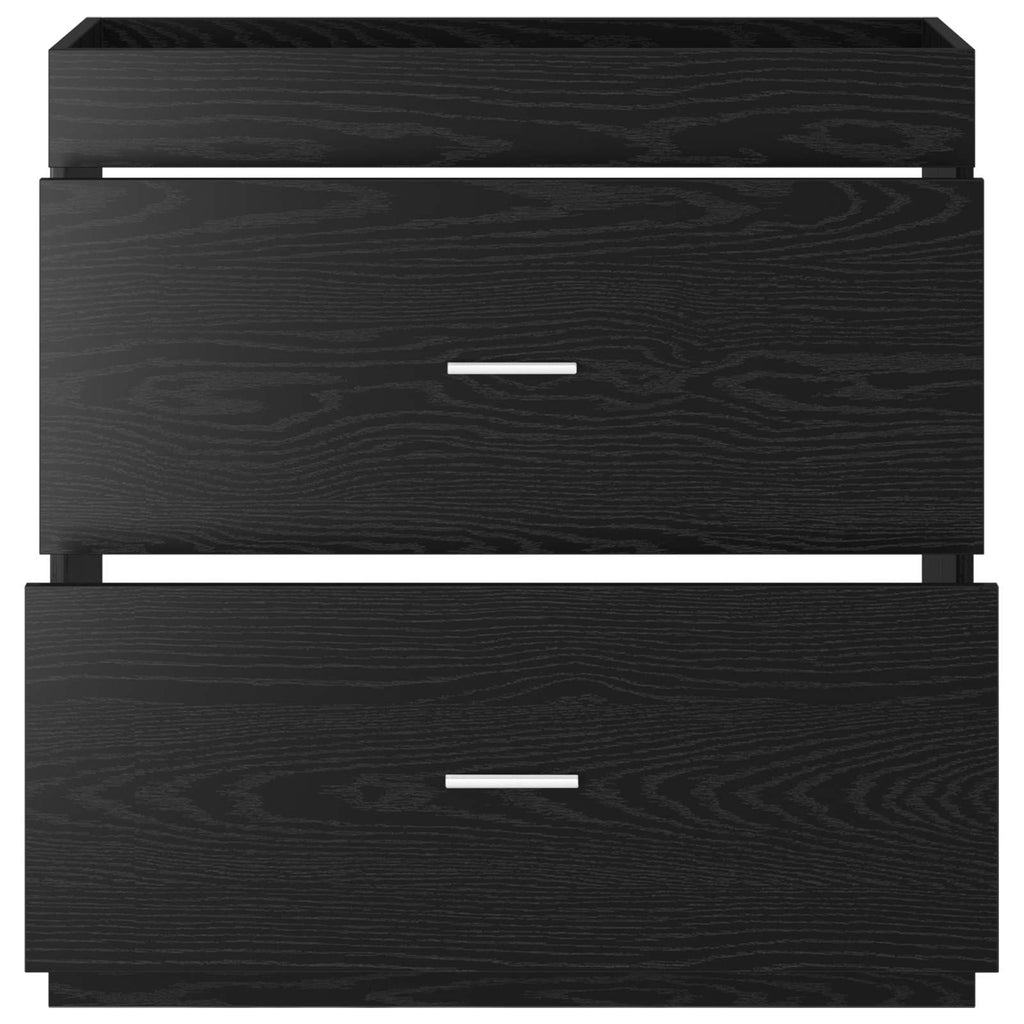 Badunterschrank Schwarze Eiche 78,5 x 37,5 x 81 cm