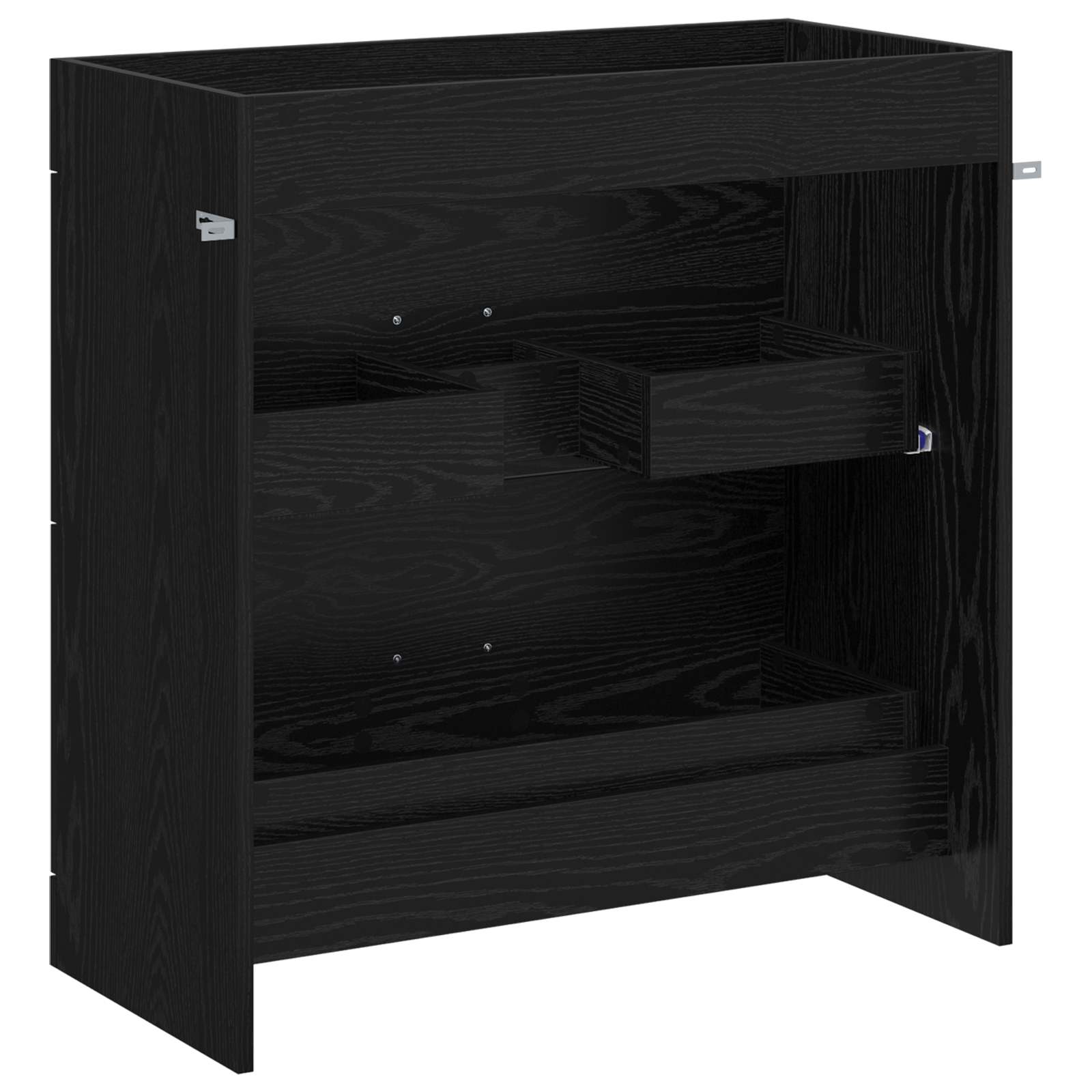 Badunterschrank Schwarze Eiche 78,5 x 37,5 x 81 cm
