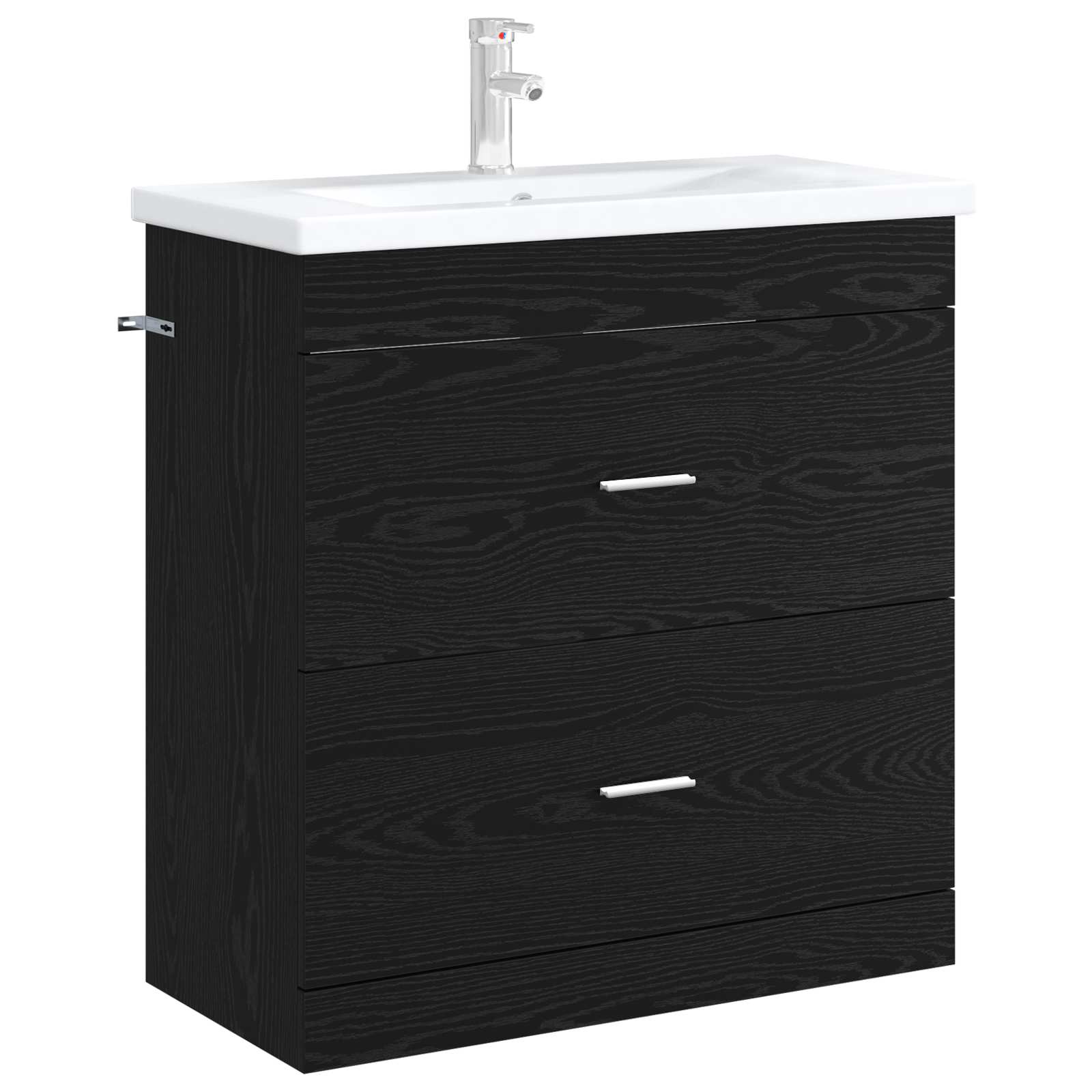 Badunterschrank Schwarze Eiche 78,5 x 37,5 x 81 cm