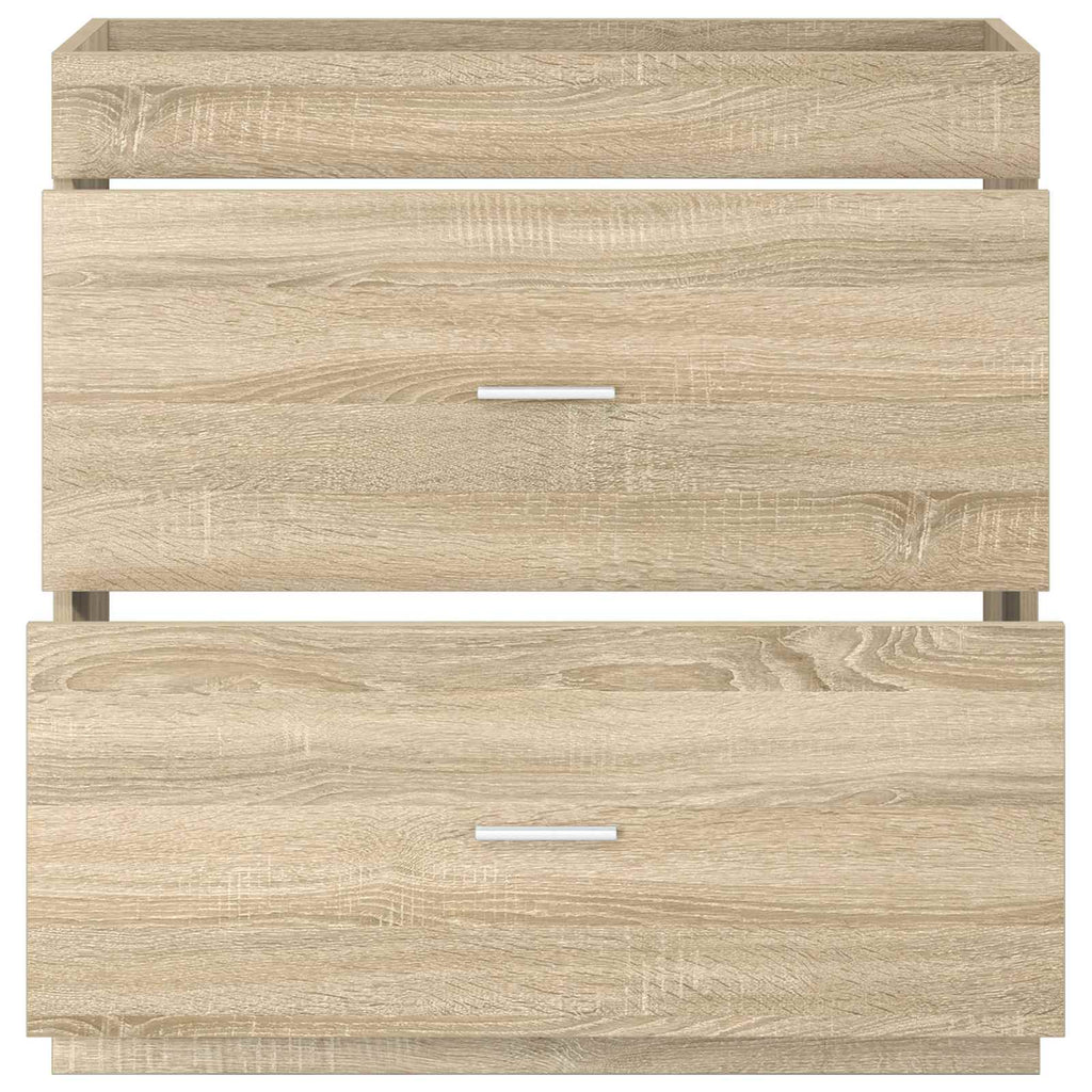 Badunterschrank Sonoma-Eiche 78,5 x 37,5 x 81 cm Holzwerkstoff