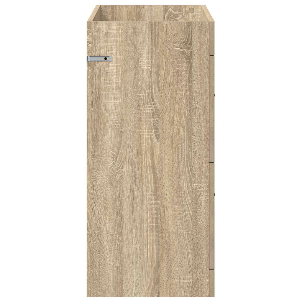 Badunterschrank Sonoma-Eiche 78,5 x 37,5 x 81 cm Holzwerkstoff