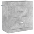 Badunterschrank Betongrau 78,5 x 37,5 x 81 cm Holzwerkstoff