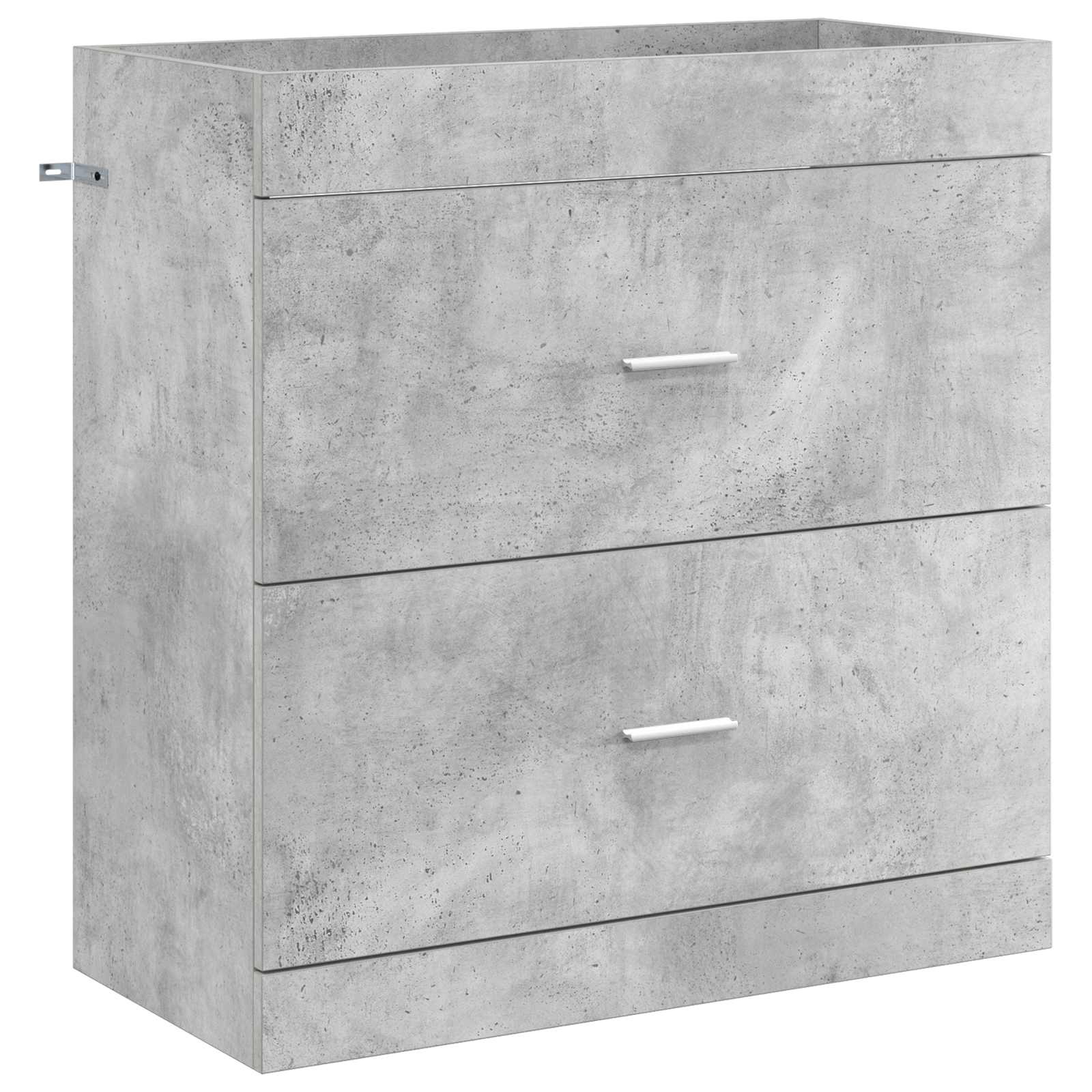 Badunterschrank Betongrau 78,5 x 37,5 x 81 cm Holzwerkstoff