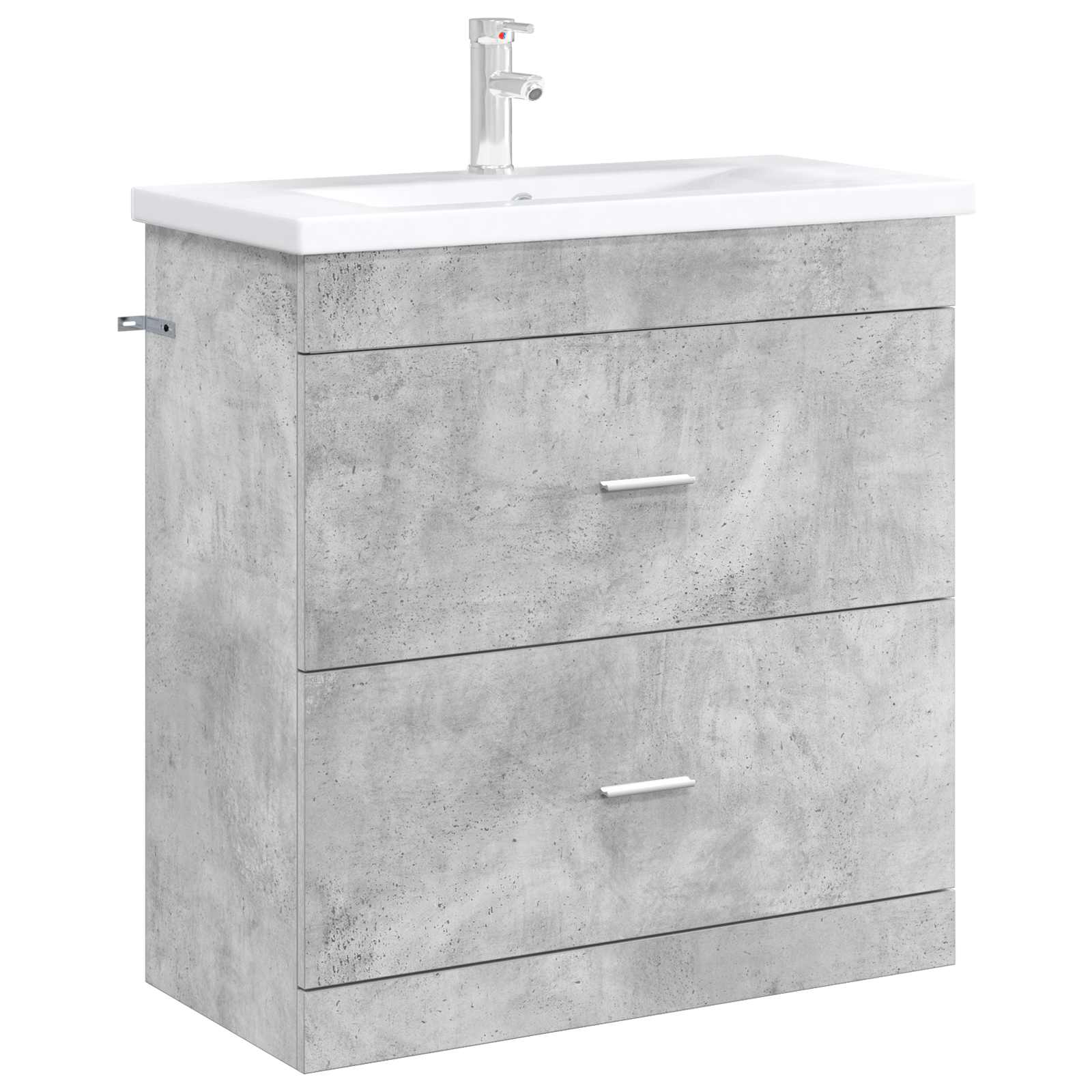 Badunterschrank Betongrau 78,5 x 37,5 x 81 cm Holzwerkstoff
