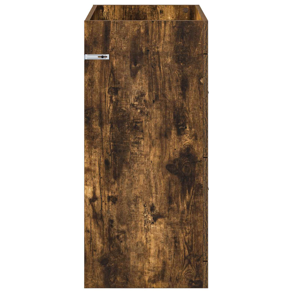 Badunterschrank Geräucherte Eiche 78,5 x 37,5 x 81 cm